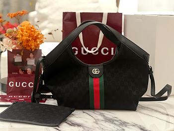 Bagsaaa Gucci Giglio small tote bag 860845 black canvas - 25cm