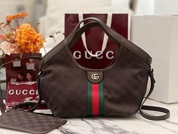 Bagsaaa Gucci Giglio small tote bag 860845 brown canvas - 25cm