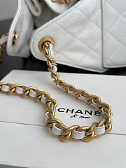Bagsaaa CHANEL 25 Small Handbag AS5293 white grained - 30cm - 2