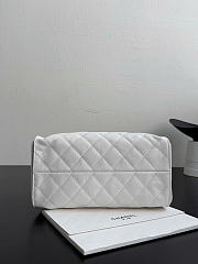 Bagsaaa CHANEL 25 Small Handbag AS5293 white grained - 30cm - 3
