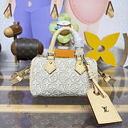 Bagsaaa LV M28502 Nano Speedy Monogram Emblème Peuplier - 16cm - 1