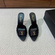 Bagsaaa YSL Babylone Mules In Smooth Leather Black 9cm - 1