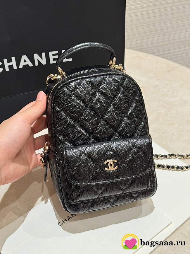 Bagsaaa Chanel Classic Mini Backpack black caviar - 18cm - 1