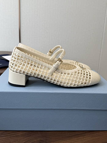 Bagsaaa Prada Crochet pumps 1I429O ivory