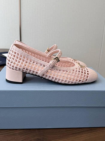 Bagsaaa Prada Crochet pumps 1I429O pink