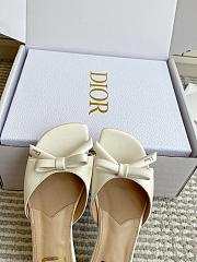 Bagsaaa Dior Bow Slide White Lambskin - 4