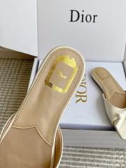 Bagsaaa Dior Bow Slide White Lambskin - 2