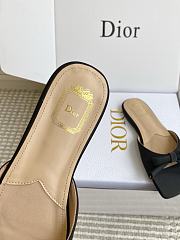 Bagsaaa Dior Bow Slide Black Lambskin - 4