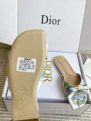 Bagsaa Dior Bow Slide Multicolor Dior Secret Garden Jacquard - 4