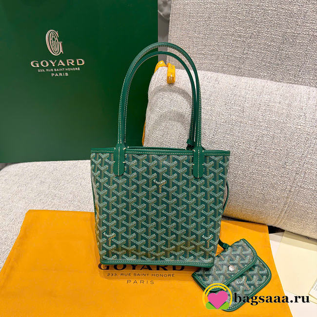 Bagsaaa Goyard Anjou Mini Bag Green - 20cm - 1