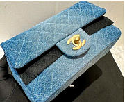 Bagsaaa Chanel Flap Bag Mini Washed Denim Blue - 20cm - 3