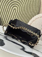 Bagsaaa CHANEL 25 Small Handbag AS5293 black denim - 30cm - 4