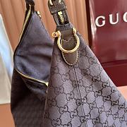 Bagsaaa Gucci Brera large crossbody bag 864485 dark brown GG canvas - 45cm - 3