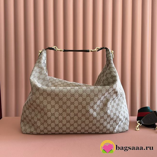 Bagsaaa Gucci Brera large crossbody bag 864485 beige GG canvas - 45cm - 1