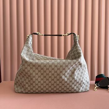 Bagsaaa Gucci Brera large crossbody bag 864485 beige GG canvas - 45cm