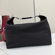 Bagsaaa Gucci Brera large crossbody bag 864485 black GG canvas - 45cm - 1