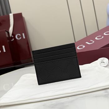 Bagsaaa Gucci Aria card case 875873 black - 10cm