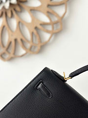 Bagsaaa Hermès Kelly black epsom & gold - 25cm - 2