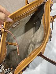 Bagsaaa Prada Bonnie linen and leather tote bag 1BA433 large Rope/Natural - 38cm - 3