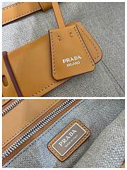 Bagsaaa Prada Bonnie linen and leather tote bag 1BA433 large Rope/Natural - 38cm - 2