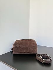 Bagsaaa Balenciaga Rodeo Camera Bag in light espresso waxed suede - 22.3cm - 4