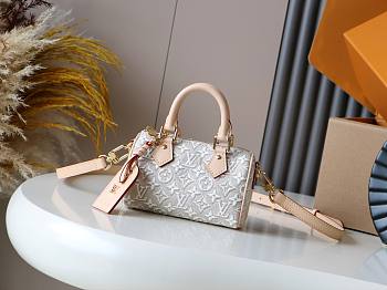 Bagsaaa LV M28502 Nano Speedy Monogram Emblème Peuplier - 16cm