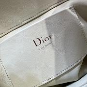 Bagsaaa Small Dior Toujours Vertical Tote Bag Two-Tone Latte and Soupir Pink Macrocannage Calfskin - 18.5cm - 2