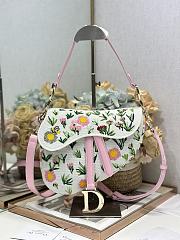 Bagsaaa Dior Saddle bag from the Daisy Garden collection- 25.5cm - 1