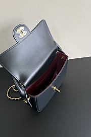 Bagsaaa Chanel Mini Flap Bag with Top Handle AS6424 Black - 19.5cm - 2