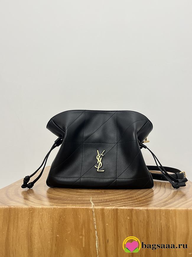 Bagsaaa YSL JAMIE shoulder pouch in lambskin 862712 black - 26cm - 1