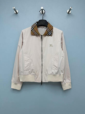 Bagsaaa Burberry Gabardine Glenfields Harrington Jacket white