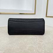 Bagsaaa Small Dior Promenade Shopping Bag Black Flat Cannage Calfskin - 27cm - 4