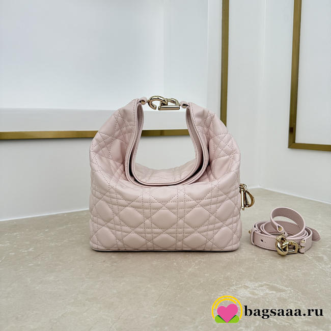 Bagsaaa Small Dior Toujours hobo bag Cannage light pink - 22.5cm - 1