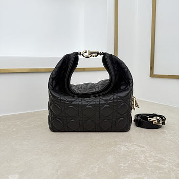 Bagsaaa Small Dior Toujours hobo bag Cannage black - 22.5cm