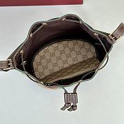 Bagsaaa Gucci Venice small bucket bag ‎A002GW brown GG - 23cm - 3