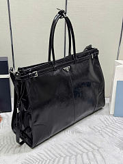 Bagsaaa Prada Bonnie leather tote bag 2VG128 black - 50cm - 4