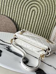Bagsaaa Chanel Small Hobo Bag AS6411 White Lambskin - 29cm - 3