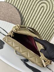 Bagsaaa Chanel Small Hobo Bag AS6411 Dark Khaki Lambskin - 29cm - 2