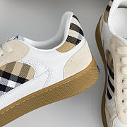 Bagsaaa Burberry Leather, Suede and Check Terrace Sneakers - 4