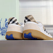Bagsaaa Burberry Leather, Suede and Check Terrace Sneakers - 3