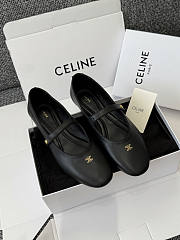Bagsaaa Celine Ballet Ballerina In Lambskin Black - 1