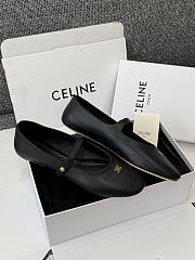 Bagsaaa Celine Ballet Ballerina In Lambskin Black - 2
