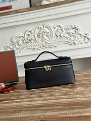 Bagsaaa Loro Piana Extra Bag L27 Black - 27 cm - 1