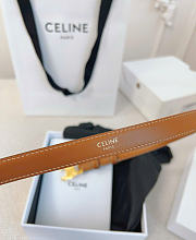 Bagsaaa Celine Triomphe Belt 18MM IN Natural Calfskin Tan - 1.8cm - 2