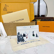 Bagsaaa LV M14864 Double Card Holder Ski White - 11 x 7 x 1.5 cm - 3