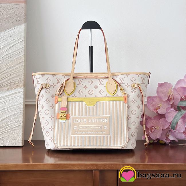 Bagsaaa LV M2A095 Neverfull Inside Out MM Monogram Dune - 47cm - 1