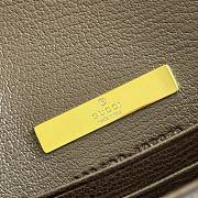 Bagsaaa Gucci Horsebit Duomo small top handle bag A006O9 brown GG - 20cm - 2