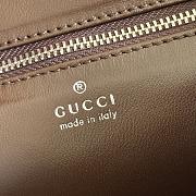 Bagsaaa Gucci Jackie Flap large crossbody bag dark brown A005ZI - 43cm - 4