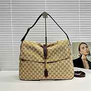 Bagsaaa Gucci Jackie Flap large crossbody bag beige A005ZI - 43cm - 1
