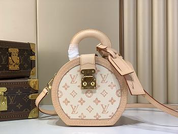Bagsaaa LV M27961 Boite Chapeau PM Lin Beige - 27cm